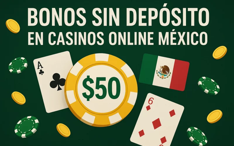 Bonos sin depósito en casinos online México