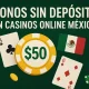 Bonos sin depósito en casinos online México